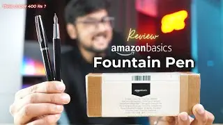Amazon Basics Fountain Pen Review Medium/Fine Nib | Best fountain pen under 400 Rs ? 🔥
