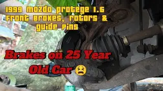 1999 Protege 1.6L Front Brakes, Rotors and Slide Pins