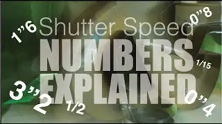 Shutter Speed Numbers Explained
