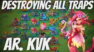 Lords Mobile - Smashing KvK with Ar. Rallying Trap with MASSIVE Damage!!!
