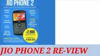 Jio Phone 2  (Re-view and specifation)