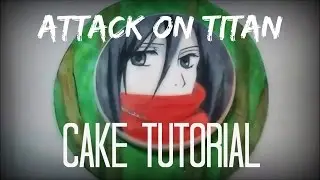 Attack on Titan / Shingeki no Kyojin - Mikasa Cake Tutorial