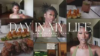 SUMMER DAY IN MY LIFE ♡ | shower routine, grwm, lunch, + art festival
