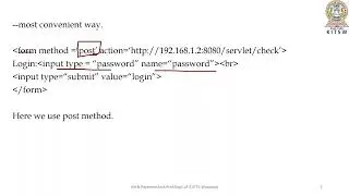 WT CDT 24 Passing parameters to servlets, Retrieving parameters