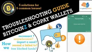 Troubleshooting Guide BITCOINZ & COPAY WALLETS ISSUES