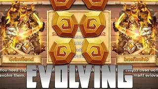 Castle Clash Evolving Grimfiend! And Power Leveling!