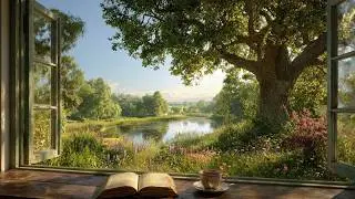 a peaceful morning in May 🌻 soft piano music for calm focus, reading, studying & slow living