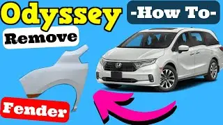 Honda Odyssey How to Remove Fender 2018 2019 2020 2021 2022 2023 Removal Replacement