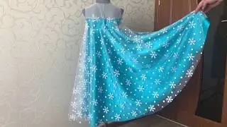 1 часть | Самое красивое Платье Эльза из Холодного Сердца Своими Руками