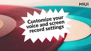 Customize the recording quality, resolution, frame rate and many others as you like.#miui #recorder
