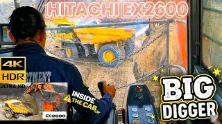 Epic Action Footage Of Hitachi Ex2600 Excavator With Action Camera❗