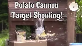 Can a Potato Do That? Target Shooting with a Potato Cannon!