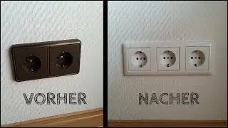 Steckdosen Installation -[ aus 2 mach 3 ]- Step by Step