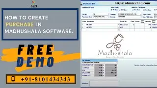 Short Video on How to Create 'Purchase' in Madhushala Software