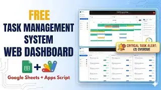 Build a Task Management CRUD App With Google Sheets & Apps Script (Free) | Apps Script Tutorials