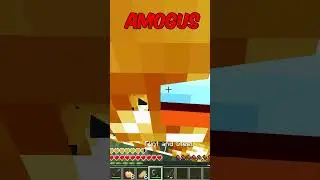 Normal vs Amogus minecraft  