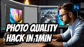 How to enhance photo quality in photoshop | 1 minute