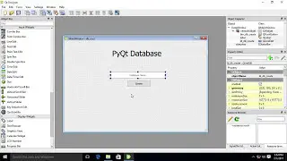 PyQt : Create Sqlite Database Using GUI QtDesigner.