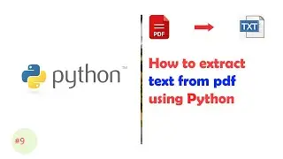 Python : How to extract text data from pdf using Python