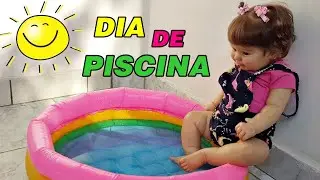 DIA DE PISCINA COM A BEBÊ REBORN LUNA - ROTINA ☀️💧