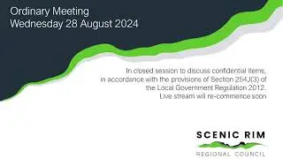 Scenic Rim Regional Council Ordinary Meeting 28 August 2024