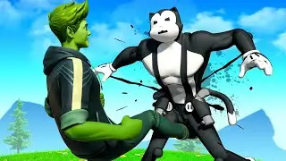 BEAST BOY VS TOON MEOWSCLES.... ( Fortnite short )