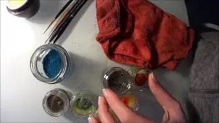 Готовим пигменты.