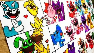Drawing Love Couples Compilation | Poppy Playtime 3 | Smiling Critters