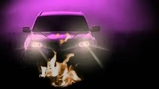CAR AND FIRE HD MOTION ANIMATED BACKGROUND FOR GREEN SCREEN