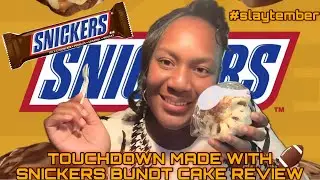 NOTHING BUNDT CAKES TOUCHDOWN MADE WITH SNICKERS CAKE COLLAB W/ @The Essence of Sonia | #slaytember