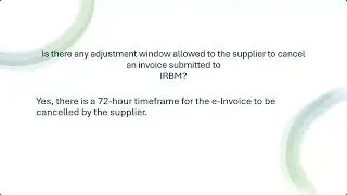 Can I cancel E invoice After Submit to LHDN / IRBM?