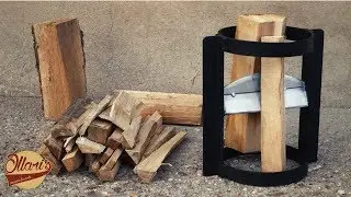 Making a Simple Kindling Splitter from Scrap Materials / Beginner Welding Project
