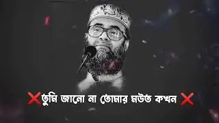 যেমনটা দুনিয়ার জিন্দেগী ছিল তেমন তার মুহূর্ত হয়েছে গোলাম সারোয়ার সাঈদী ইসলামিক ওয়াজ