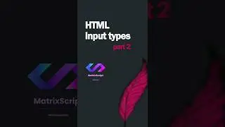 Html input part 2 #html5 #css #webdesign #webdevelopment #js #css3 #javascript #coding #ui #frontend