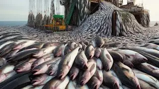 How Fishermen Catch Millions Of Giant Cod, Halibut, And Tuna - Seafood Processing Factory