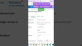 9.Key vault RBAC permission 