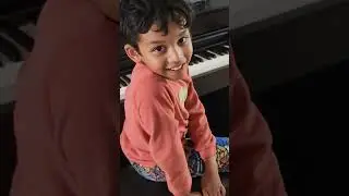 Rushi  Song Ishan,try to play on Piano..