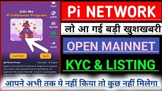 Pi Network New Update/Pi Network Mainnet Update/Pi Coin Price Prediction/Pi Influencer Program/#pi