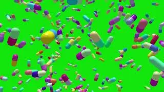Pills Green Screen