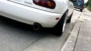 1.8L Mazda Miata Fujitsubo RM01a cat back sound clip