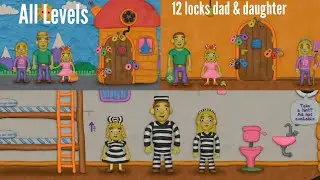 12 Locks Dad and Daughter level 1-3 walkthrough ||rud present||