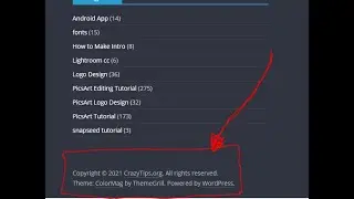 how to remove footers copyright in wordpress || wordpress footer edit || how to edit footer theme .