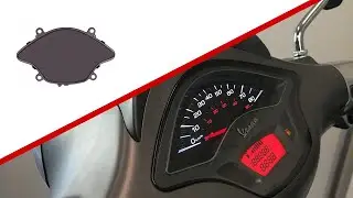 Install Smoke speedometer glass Vespa Primavera / Sprint.