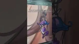 Why add small details to an artwork? Genshin impact Lisa and Venti fanart  