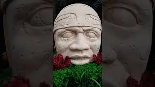 Amazing Olmec head