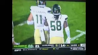 Colorado state late touchdown in the fourth