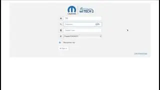 wiTECH 2.0 Dealer Login Page