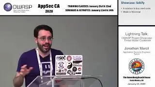 Lightning Talk: OWASP Project Showcase: Threat Model Cookbook - Jonathan Marcil
