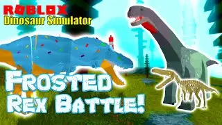 Roblox Dinosaur Simulator - Frosted Rex Battle!