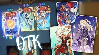 Bringing golden classic back in TCG | Mona Fischl Kazuha in Genshin Impact